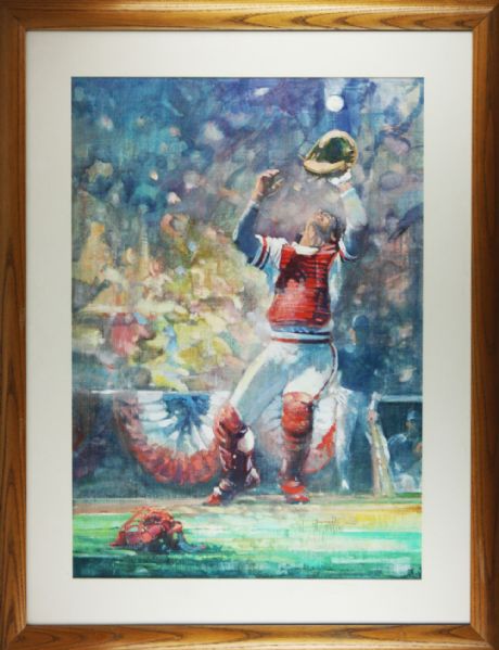 Original Oil Painting Used for Cover of 1985 World Series Program