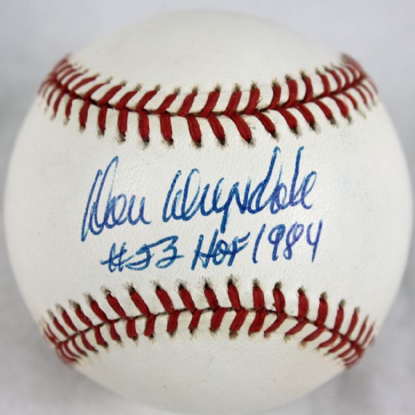 Don Drysdale Superb Signed ONL Baseball w/"#53, HOF 1984" Inscriptions! (JSA)