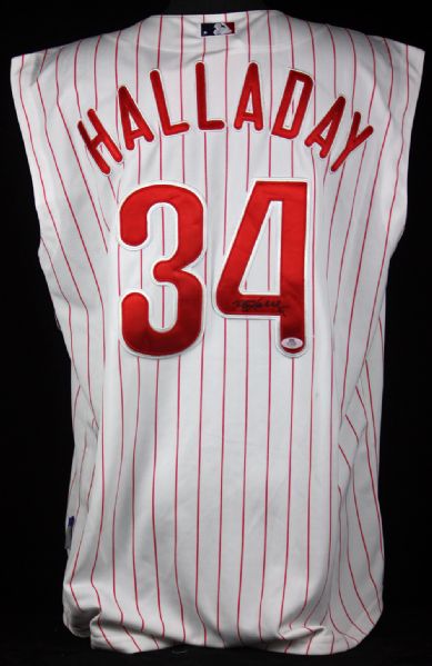 Roy Halladay Signed Philadelphia Phillies Pro Model Jersey