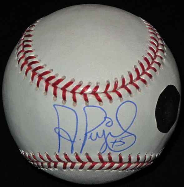 Albert Pujols Superb Signed OML Baseball (PSA/DNA + Pujols Hologram)