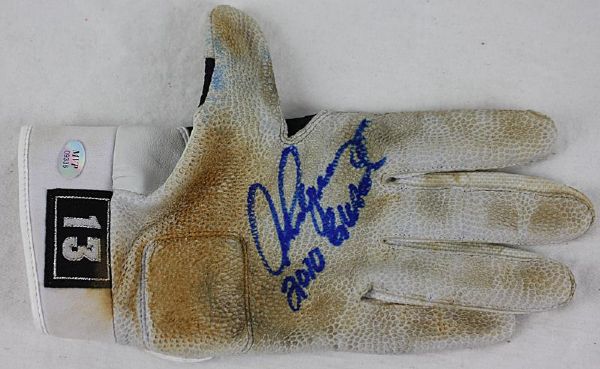 Alex Rodriguez 2010 Game Used & Signed Batting Glove w/"2010 G/Used" Insc. (Arod Signed LOA)