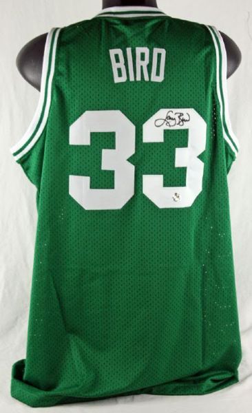 Larry Bird Signed Boston Celtics Pro Style Jersey (Bird Hologram)