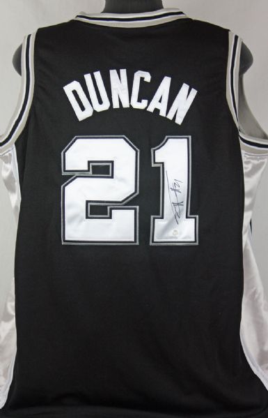 Tim Duncan Signed San Antonio Spurs Pro Model Jersey