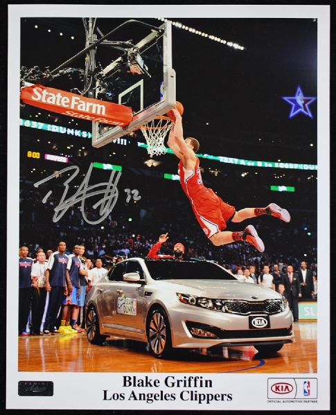 Blake Griffin Signed Special Edition 8" x 10" Color Photo f. The Car Dunk (Panini Authenticated)