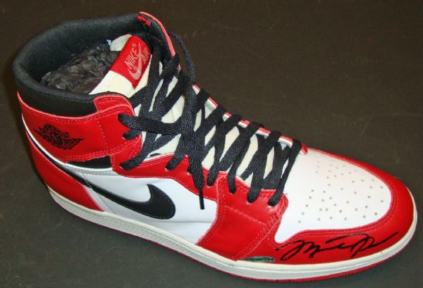 Michael Jordan Rare Signed Vintage Style Air Jordan Basketball Sneaker (UDA)