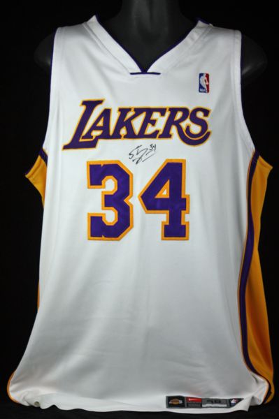 Shaquille ONeal Signed LA Lakers Pro Model Jersey (JSA)