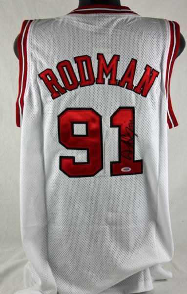 Dennis Rodman Signed Chicago Bulls Pro Model Jersey (PSA/DNA)