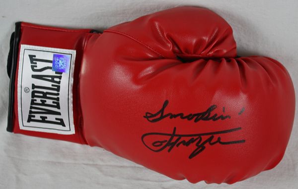 Joe Frazier Signed Everlast Pro Model Boxing Glove w/"Smokin" Inscription (ASI)(JSA)