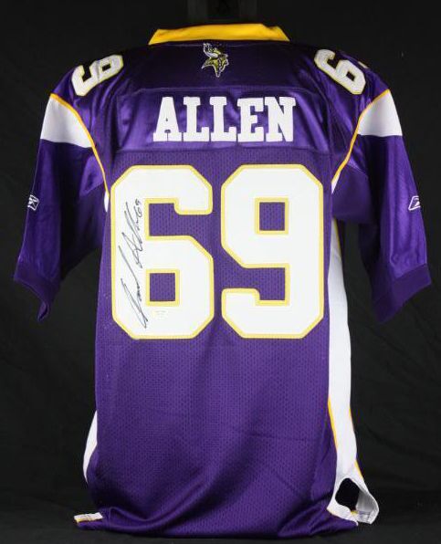 Jared Allen Signed Minnesota Vikings Pro Model Jersey (Allen Hologram)