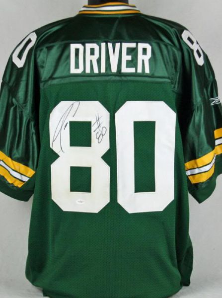 Donald Driver Signed Green Bay Packers Pro Model Jersey (JSA)