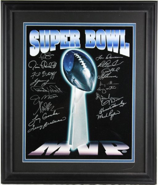 Super Bowl MVPs Limited Edition Signed 16" x 20" Commemorative Photo w/19 Sigs (JSA)