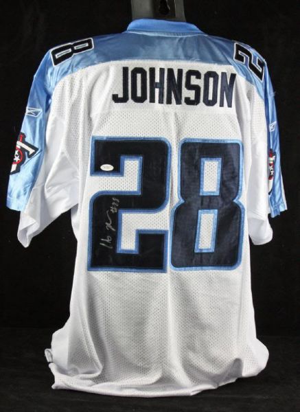 Chris Johnson Signed Tennessee Titans Pro Model Jersey (JSA)