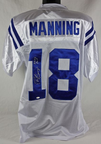 Peyton Manning Signed Indianapolis Colts Pro Model Jersey w/"SB XLI MVP" Insc. (Steiner Holo)