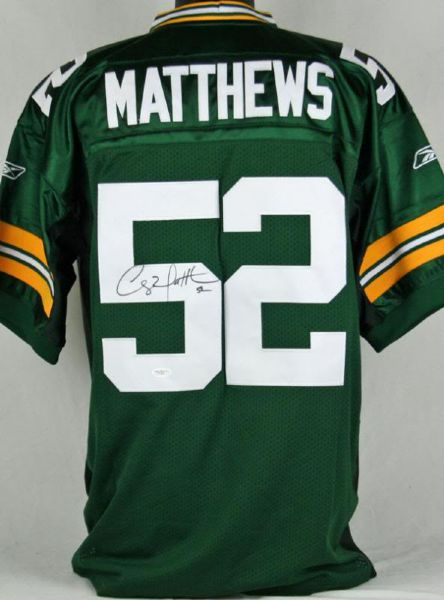 Clay Matthews III Signed Green Bay Packers Pro Model Jersey (JSA)