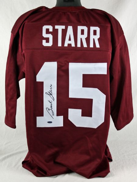 Bart Starr Signed University of Alabama College Model Jersey (Tri-Star)