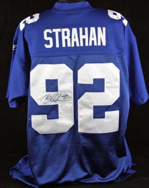 Michael Strahan Signed New York Giants Pro Style Jersey (JSA)