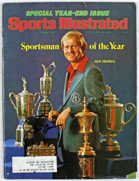 Jack Nicklaus Signed December 1978 Sports Illustrated Magazine (JSA)