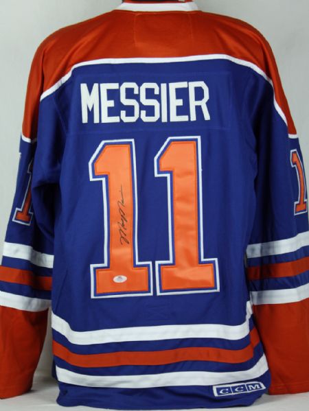 Mark Messier Signed Edmonton Oilers CCM Pro Model Jersey
