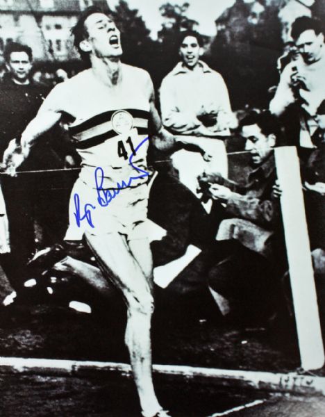 Roger Bannister Signed 8" x 10" B&W Photo (4-Minute Mile)(JSA)