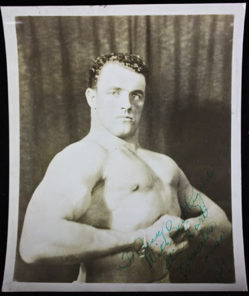 Stu Hart Ultra Rare Vintage Signed 8" x 10" B&W Photo