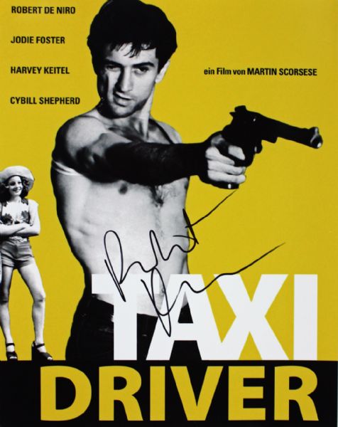 Robert De Niro Signed 11" x 14" Color Photo Print from "Taxi Driver"