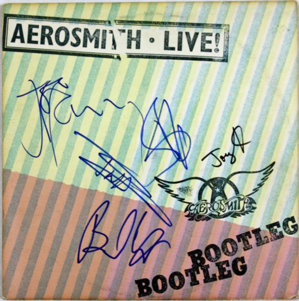 Aeromsith Group Signed Record Album - "Aerosmith Live!"
