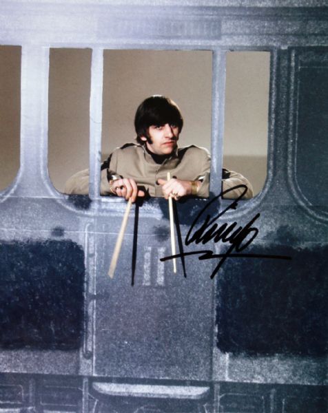 The Beatles: Ringo Starr Signed 8" x 10" Color Photo