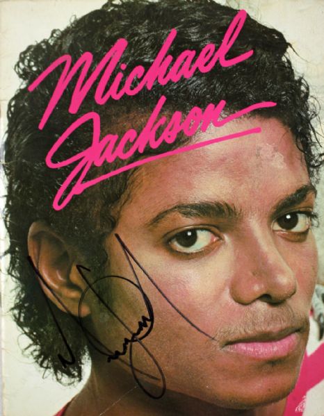 Michael Jackson Superb Signed 1980s Souvenir Photo Book