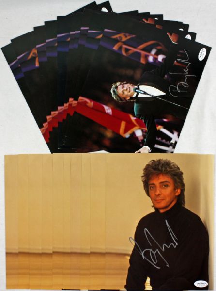 Barry Manilow: Lot of Twenty (20) Signed 8" x 10" Color Photo (JSA)