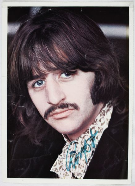 The Beatles: Ringo Starr Signed 8" x 10" Color "White Album" Original Insert Photo (Epperson/REAL)