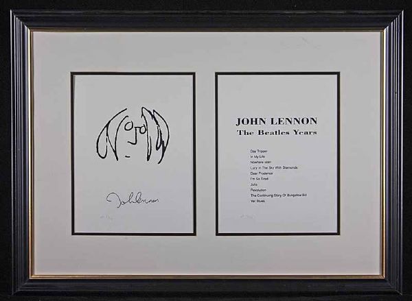 The Beatles: John Lennon Rare "Imagine" Artist Proof Litho Display (#73/75)