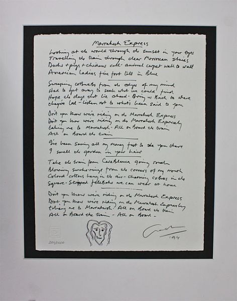 Graham Nash Signed Limited Edition Lithograph