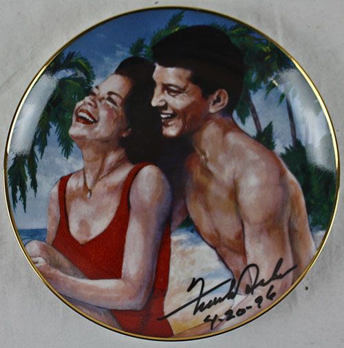 Frankie Avalon Signed Collectible Plate
