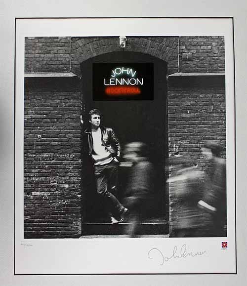 The Beatles: John Lennon Ltd Edition Plate Signed "Rock N Roll" Litho