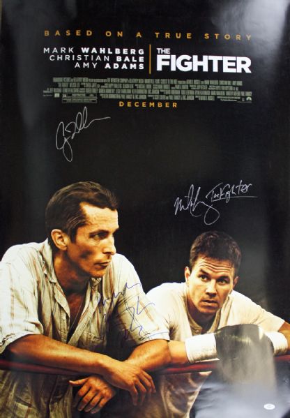 "The Fighter" Cast Signed 27" x 41" Poster w/Wahlberg, Bale & Adams