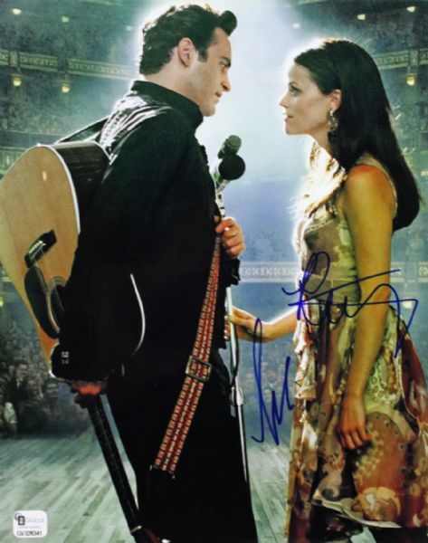 "Walk the Line" Reese Witherspoon & Joaquin Phoenix Signed 8" x 10" Color Photo