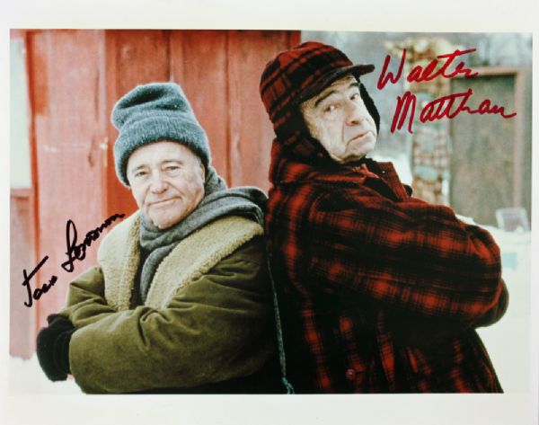"Grumpy Old Men" Lemmon & Matthau Signed 8" x 10" Color Photo
