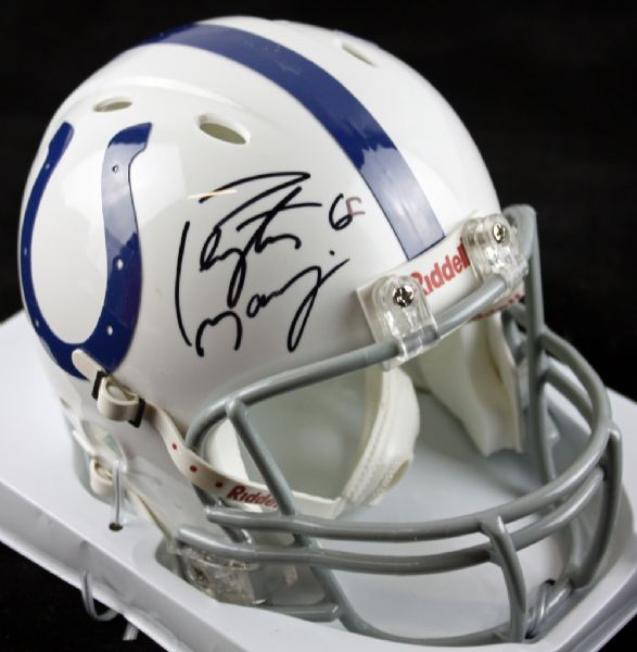 Peyton Manning Signed Indianapolis Colts Mini Helmet