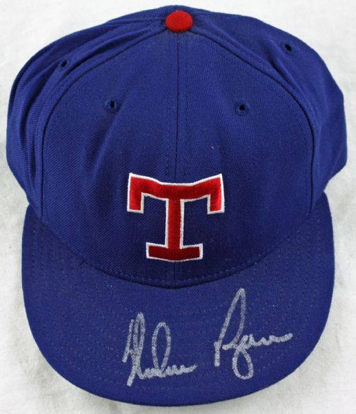 Nolan Ryan Signed Texas Rangers Pro Model Fitted Cap