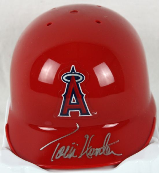Torii Hunter Signed LA Angels Mini Batting Helmet