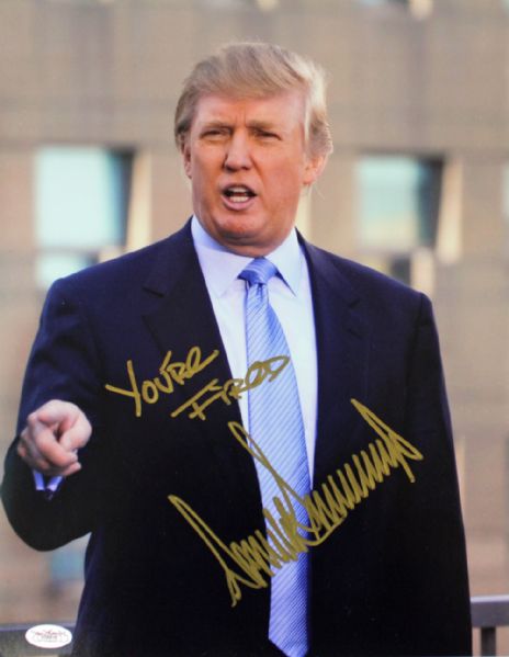 Donald Trump Signed 11" x 14" Color Photo w/"Youre Fired" Insc. (JSA)