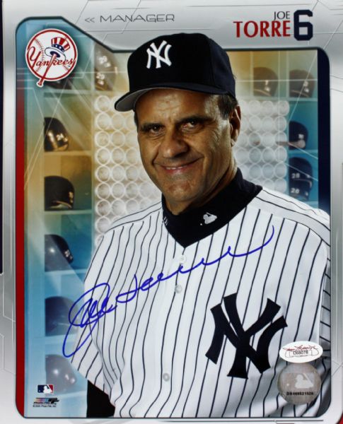 Joe Torre Signed 8" x 10" Color Photo (Yankees)(JSA)