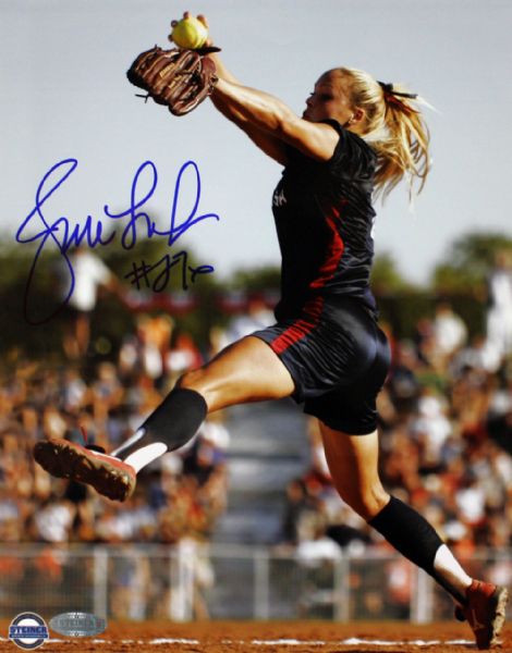 Jennie Finch Signed 8" x 10" Color Photo (Steiner)