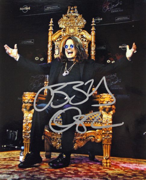 Ozzy Osbourne Signed 8" x 10" Color Photo