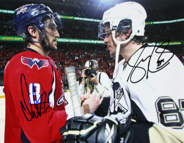 Sidney Crosby & Alexander Ovechkin Signed 8" x 10" Color Photo