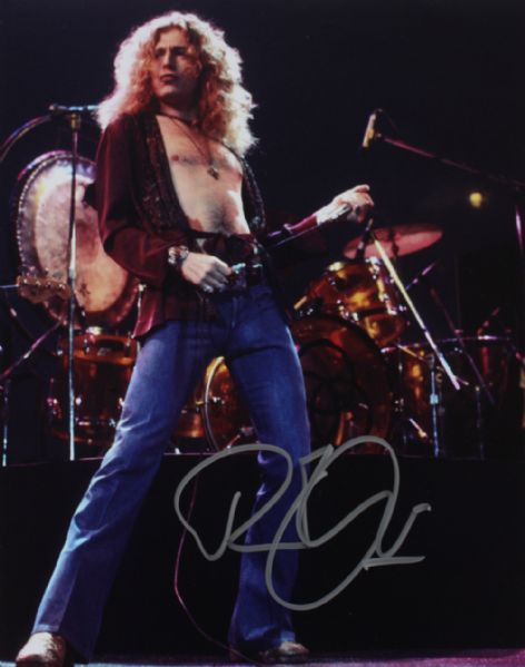 Led Zeppelin: Robert Plant Signed 8" x 10" Color Photo