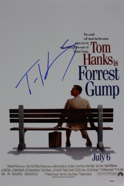 Tom Hanks Signed 11" x 17" Color Photo from "Forrest Gump" (JSA)