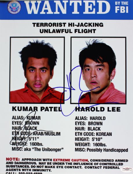 "Harold & Kumar" Cho & Embry Signed 11" x 14" Color Photo (JSA)
