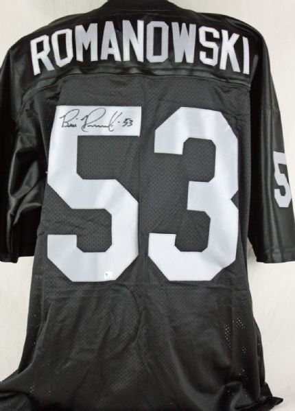 Bill Romanowski Signed Oakland Raiders Pro Model Jersey