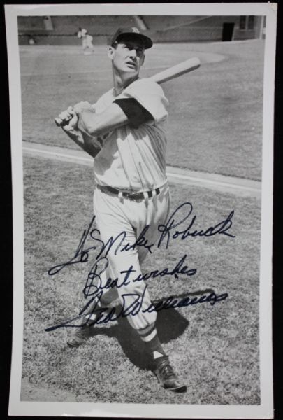 Ted Williams Signed & Inscribed 6.25" x 10" B&W Photo (PSA Pre-Certified)